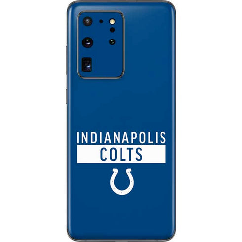 NFL Indianapolis Colts Blue Performance Series Galaxy S20 Ultra 5G Skin