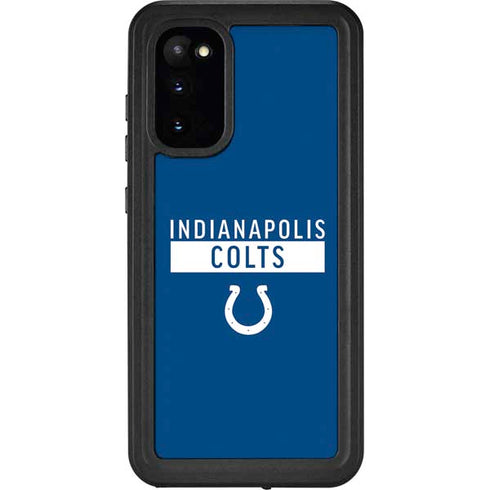 NFL Indianapolis Colts Blue Performance Series Galaxy S20 Waterproof Case