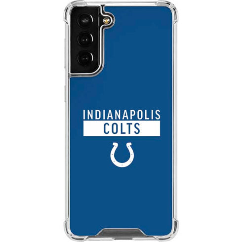 NFL Indianapolis Colts Blue Performance Series Galaxy S21 FE Clear Case