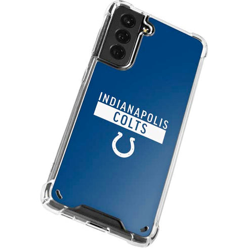 NFL Indianapolis Colts Blue Performance Series Galaxy S21 Plus 5G Clear Case