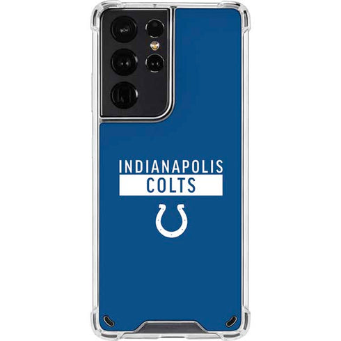 NFL Indianapolis Colts Blue Performance Series Galaxy S21 Ultra 5G Clear Case