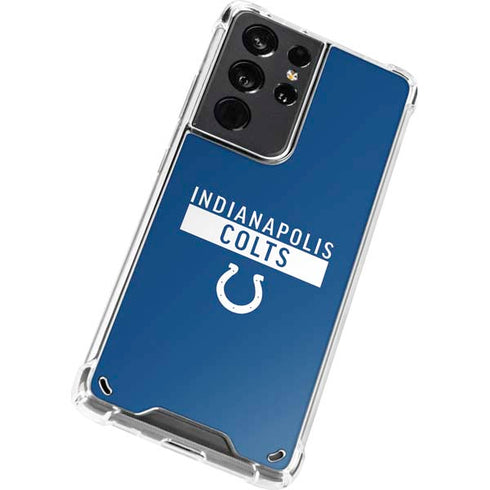 NFL Indianapolis Colts Blue Performance Series Galaxy S21 Ultra 5G Clear Case