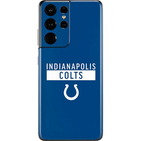 NFL Indianapolis Colts Blue Performance Series Galaxy S21 Ultra 5G Skin