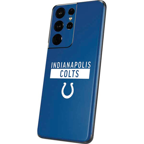 NFL Indianapolis Colts Blue Performance Series Galaxy S21 Ultra 5G Skin