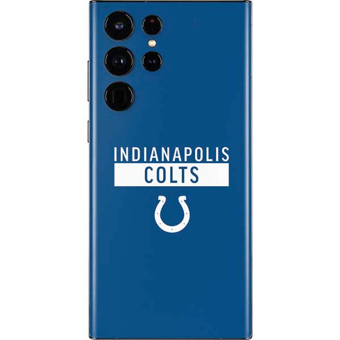 NFL Indianapolis Colts Blue Performance Series Galaxy S22 Ultra Skin