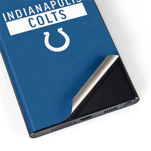 NFL Indianapolis Colts Blue Performance Series Galaxy S22 Ultra Skin