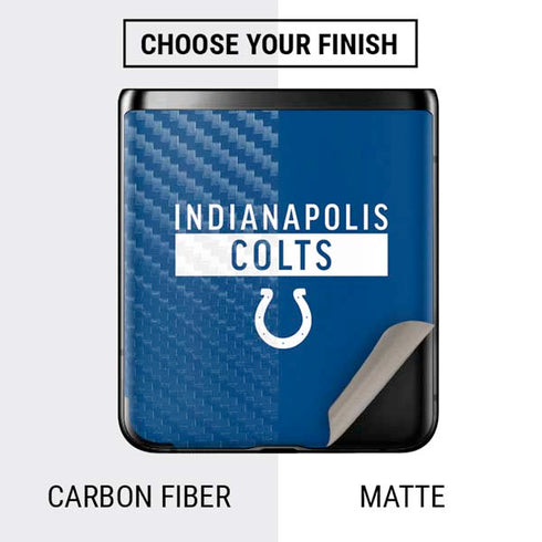 NFL Indianapolis Colts Blue Performance Series Galaxy Z Flip Skin