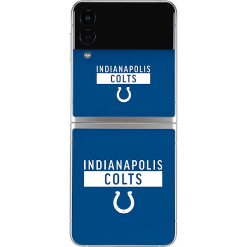 NFL Indianapolis Colts Blue Performance Series Galaxy Z Flip3 5G Skin