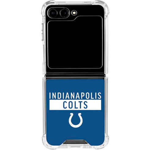 NFL Indianapolis Colts Blue Performance Series Galaxy Z Flip5 5G Clear Case