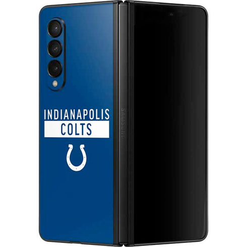 NFL Indianapolis Colts Blue Performance Series Galaxy Z Fold3 5G Skin