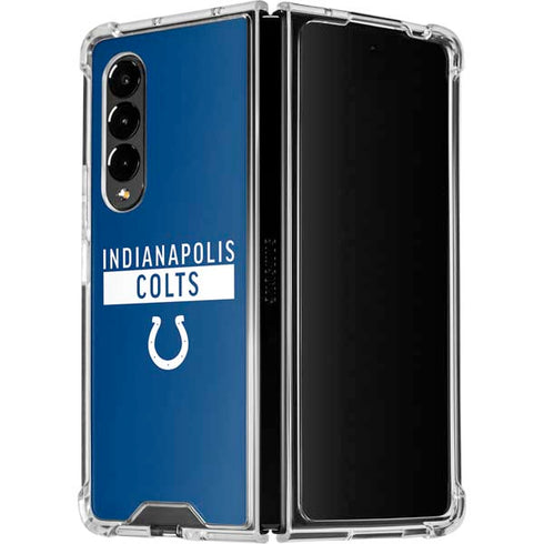 NFL Indianapolis Colts Blue Performance Series Galaxy Z Fold4 5G Clear Case