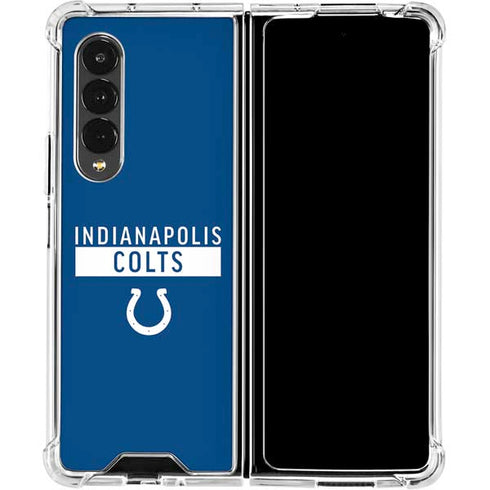 NFL Indianapolis Colts Blue Performance Series Galaxy Z Fold4 5G Clear Case