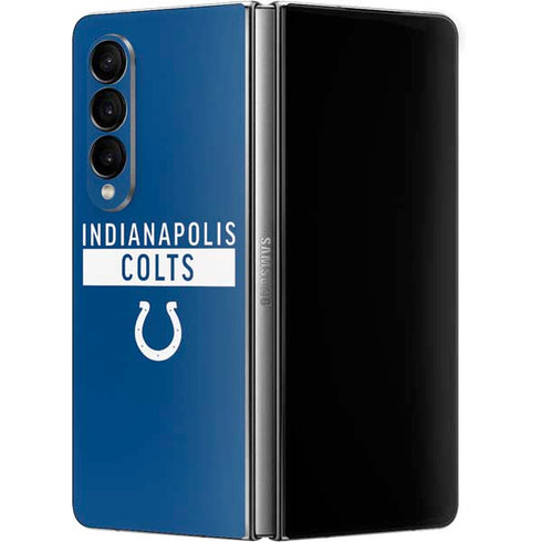 NFL Indianapolis Colts Blue Performance Series Galaxy Z Fold4 5G Skin