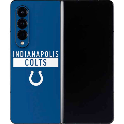 NFL Indianapolis Colts Blue Performance Series Galaxy Z Fold4 5G Skin