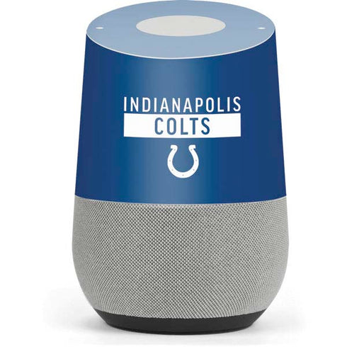NFL Indianapolis Colts Blue Performance Series Google Home Skin