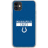 NFL Indianapolis Colts Blue Performance Series iPhone 11 Clear Case
