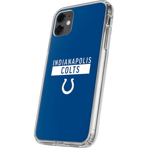 NFL Indianapolis Colts Blue Performance Series iPhone 11 Clear Case