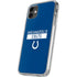 NFL Indianapolis Colts Blue Performance Series iPhone 11 Clear Case