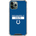 NFL Indianapolis Colts Blue Performance Series iPhone 11 Pro Max Clear Case