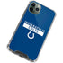 NFL Indianapolis Colts Blue Performance Series iPhone 11 Pro Max Clear Case