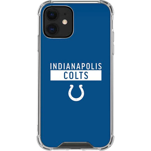 NFL Indianapolis Colts Blue Performance Series iPhone 12 Mini Clear Case