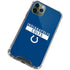 NFL Indianapolis Colts Blue Performance Series iPhone 12 Pro Clear Case