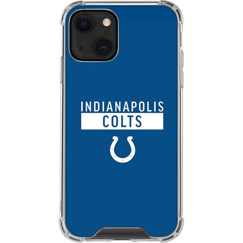 NFL Indianapolis Colts Blue Performance Series iPhone 13 Mini Clear Case