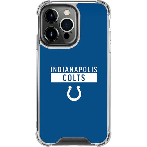 NFL Indianapolis Colts Blue Performance Series iPhone 13 Pro Clear Case