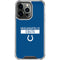 NFL Indianapolis Colts Blue Performance Series iPhone 13 Pro Clear Case