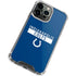 NFL Indianapolis Colts Blue Performance Series iPhone 13 Pro Clear Case