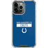 NFL Indianapolis Colts Blue Performance Series iPhone 13 Pro Max Clear Case