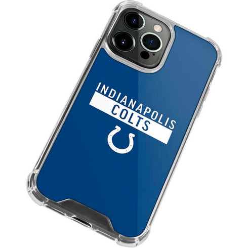 NFL Indianapolis Colts Blue Performance Series iPhone 14 Pro Clear Case
