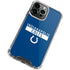 NFL Indianapolis Colts Blue Performance Series iPhone 15 Pro Clear Case