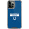 NFL Indianapolis Colts Blue Performance Series iPhone 15 Pro Max Clear Case