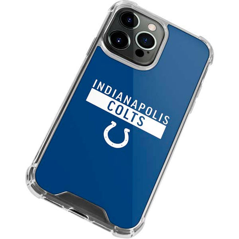 NFL Indianapolis Colts Blue Performance Series iPhone 15 Pro Max Clear Case