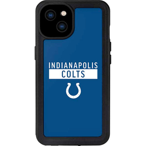 NFL Indianapolis Colts Blue Performance Series iPhone 15 Plus Waterproof Case