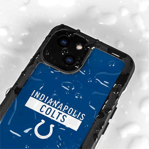 NFL Indianapolis Colts Blue Performance Series iPhone 15 Waterproof Case