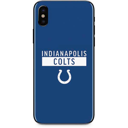 NFL Indianapolis Colts Blue Performance Series iPhone X Skin