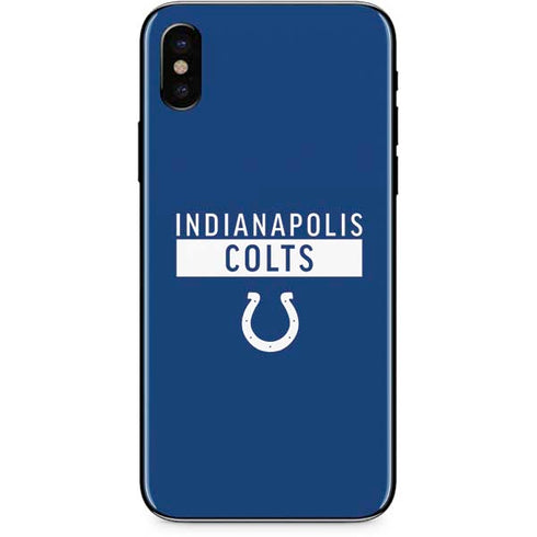 NFL Indianapolis Colts Blue Performance Series iPhone XS Skin