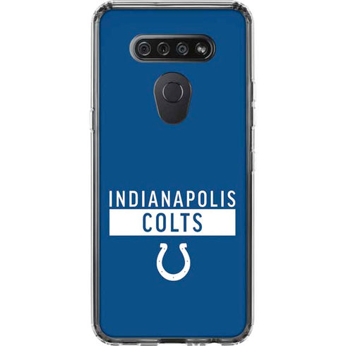 NFL Indianapolis Colts Blue Performance Series LG K51/Q51 Clear Case