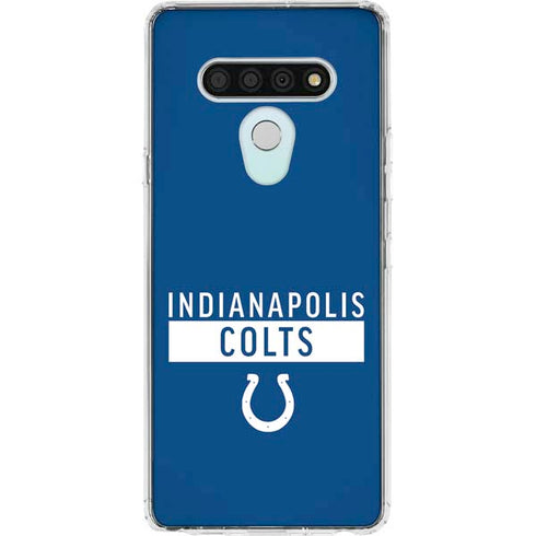 NFL Indianapolis Colts Blue Performance Series LG Stylo 6 Clear Case
