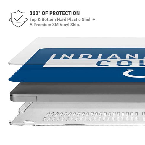 NFL Indianapolis Colts Blue Performance Series MacBook Pro 16in (2021-25) Case plus Skin