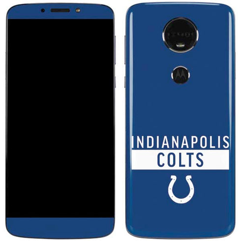 NFL Indianapolis Colts Blue Performance Series Moto E5 Plus Skin