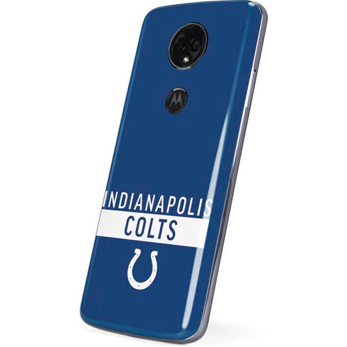 NFL Indianapolis Colts Blue Performance Series Moto E5 Plus Skin