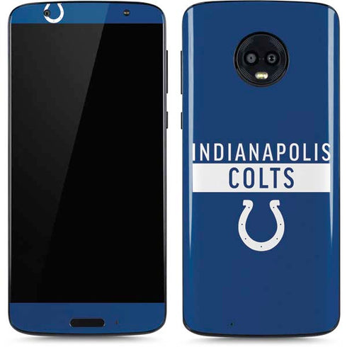 NFL Indianapolis Colts Blue Performance Series Moto G6 Skin