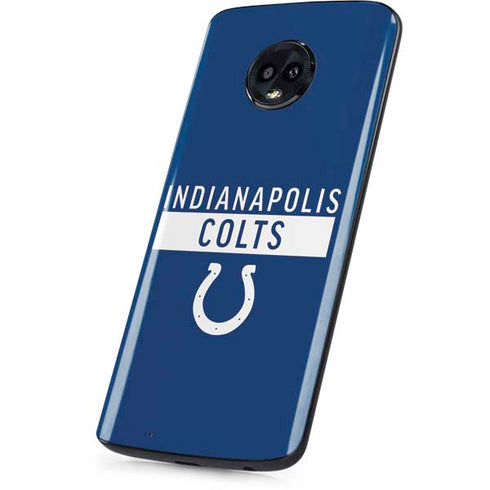 NFL Indianapolis Colts Blue Performance Series Moto G6 Skin