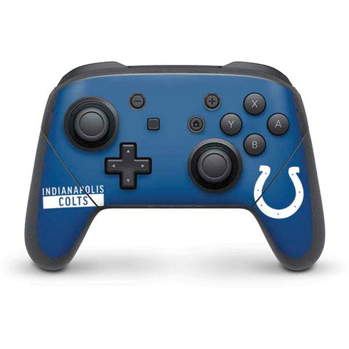 NFL Indianapolis Colts Blue Performance Series Nintendo Switch Pro Controller Skin