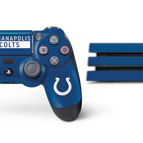 NFL Indianapolis Colts Blue Performance Series PS4 Pro Bundle Skin
