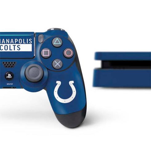 NFL Indianapolis Colts Blue Performance Series PS4 Slim Bundle Skin