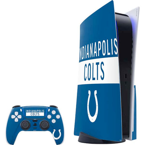 NFL Indianapolis Colts Blue Performance Series PS5 Bundle Skin